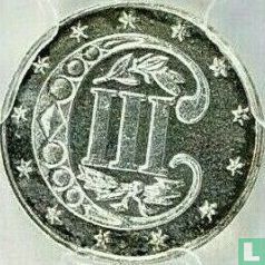 Verenigde Staten 3 cents 1870 (zilver) - Afbeelding 2
