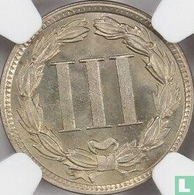 Verenigde Staten 3 cents 1886 (PROOF) - Afbeelding 2