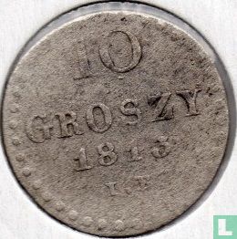 Polen 10 groszy 1813 - Afbeelding 1