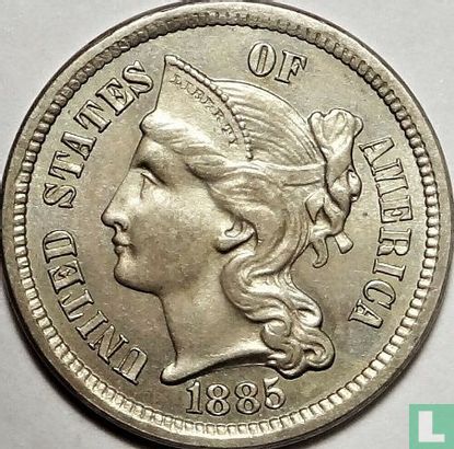 Verenigde Staten 3 cents 1885 - Afbeelding 1