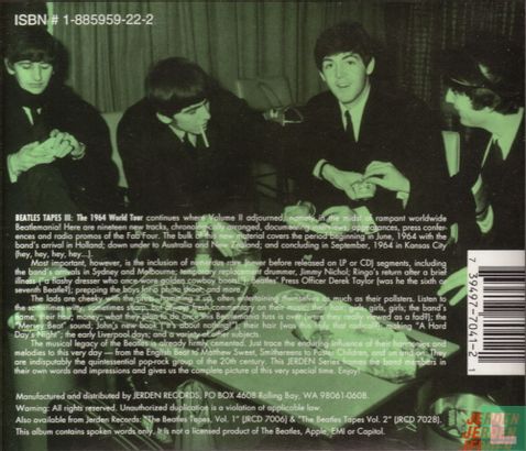 Beatles Tapes III - The 1964 World Tour - Afbeelding 2