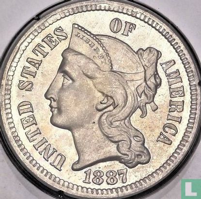 Vereinigte Staaten 3 Cent 1887/6 (PP) - Bild 1