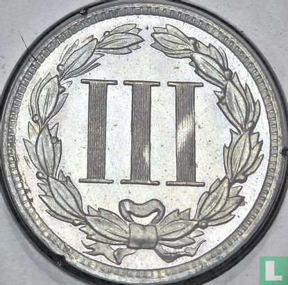 Vereinigte Staaten 3 Cent 1887/6 (PP) - Bild 2