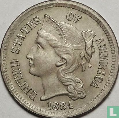 Verenigde Staten 3 cents 1884 - Afbeelding 1