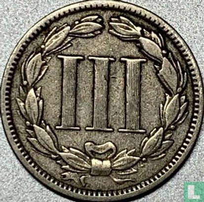 United States 3 cents 1880 - Image 2