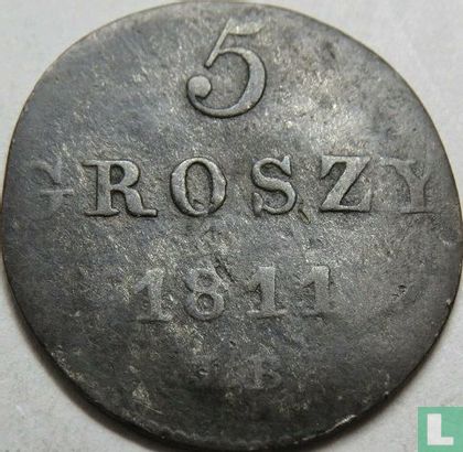 Pologne 5 groszy 1811 (IB) - Image 1