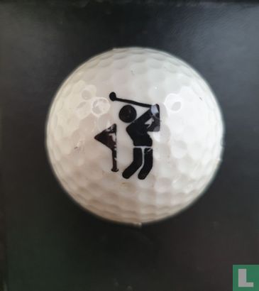 Golfer & vlag-logo - Afbeelding 1