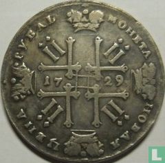 Russie 1 rouble 1729 - Image 1