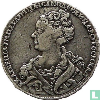 Russland 1Rubel 1726 - Bild 2