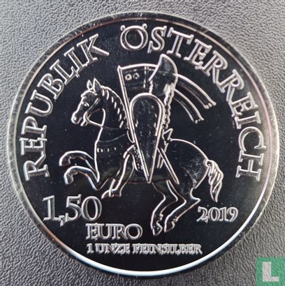 Oostenrijk 1½ euro 2019 (gekleurd) "825th anniversary of the Vienna Mint - Robin Hood" - Afbeelding 1