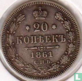 Russia 20 kopeks 1861 (ØB) - Image 1
