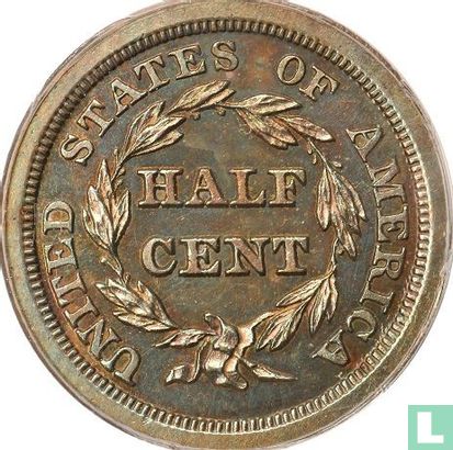 Verenigde Staten ½ cent 1845 - Afbeelding 2
