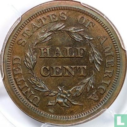 Vereinigte Staaten ½ Cent 1847 (Nachschlag) - Bild 2
