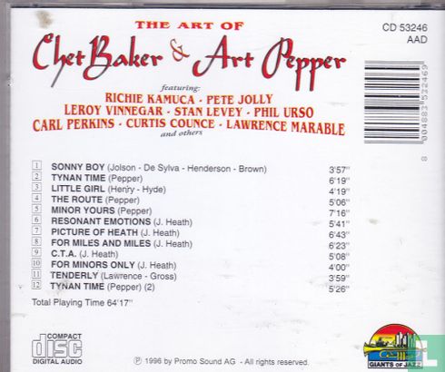 The art of Chet Baker & Art Pepper - Afbeelding 2