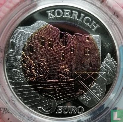 Luxemburg 5 euro 2018 (PROOF - folder) "Castle of Koerich" - Afbeelding 3