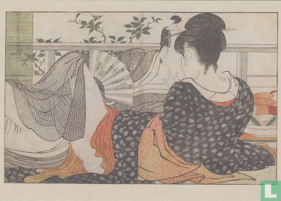 Lovers in an Upstairs Room, from the series Poem of Pillow, 1788 - Image 1
