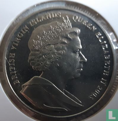 Îles Vierges britanniques 1 dollar 2003 "50th anniversary Coronation of Queen Elizabeth II - Sir Edmond Hillary on Mt. Everest" - Image 1