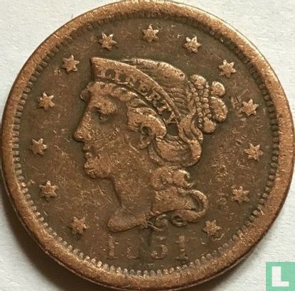 Verenigde Staten 1 cent 1851 - Afbeelding 1