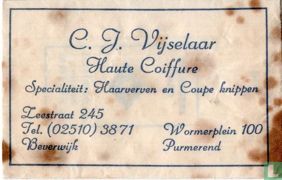 C.J. Vijselaar Haute Coiffure - Afbeelding 1