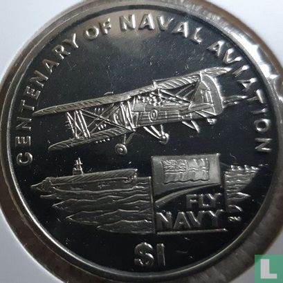 Britse Maagdeneilanden 1 dollar 2009 "100th anniversary of naval aviation" - Afbeelding 2