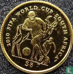 Îles Vierges britanniques 8 dollars 2009 "2010 Football World Cup in South Africa" - Image 2