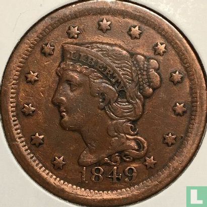 United States 1 cent 1849 - Image 1