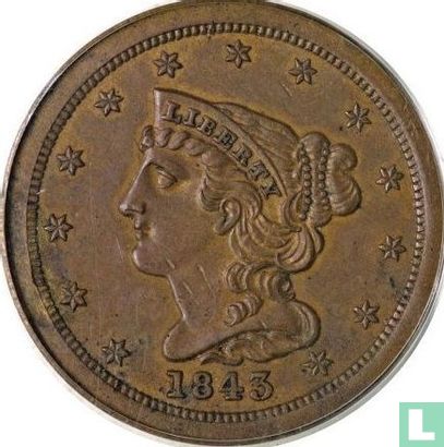 États-Unis ½ cent 1843 - Image 1