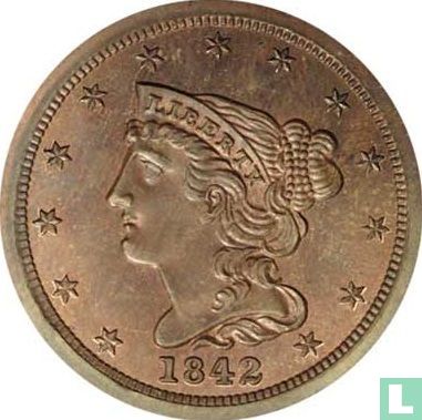 Verenigde Staten ½ cent 1842 - Afbeelding 1