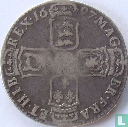 Engeland ½ crown 1697 (zonder letter) - Afbeelding 1