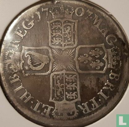 United Kingdom ½ crown 1707 (E) - Image 1