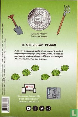 Frankrijk 10 euro 2020 (folder) "Farmer Smurf" - Afbeelding 2
