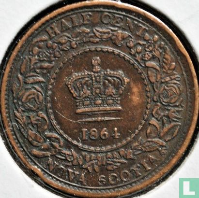 Nova Scotia ½ cent 1864 - Afbeelding 1