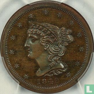 États-Unis ½ cent 1840 (refrappe) - Image 1