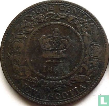 Nova Scotia 1 cent 1861 (type 2) - Image 1