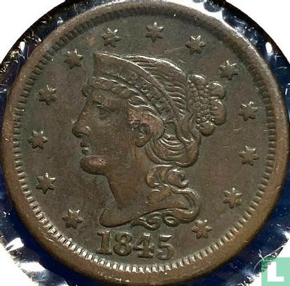 United States 1 cent 1845 - Image 1