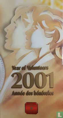 Canada 10 cents 2001 (PROOF - folder) "International year of the volunteers" - Afbeelding 1