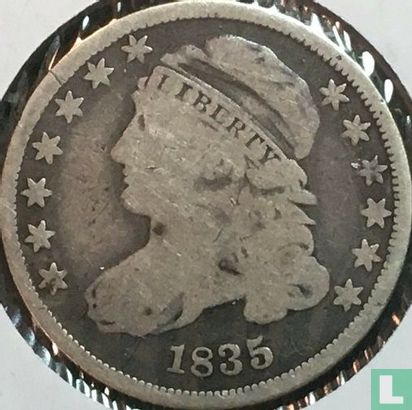 United States 1 dime 1835 - Image 1