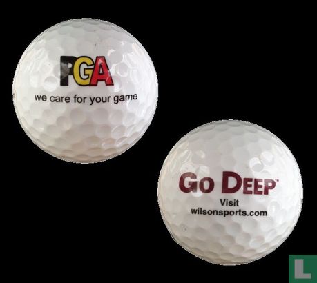PGA we care for your game  GO DEEP Visit wilsonsports.com - Afbeelding 1