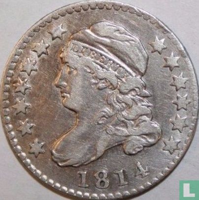 États-Unis 1 dime 1814 (large date) - Image 1