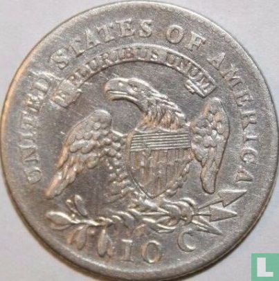 États-Unis 1 dime 1814 (large date) - Image 2