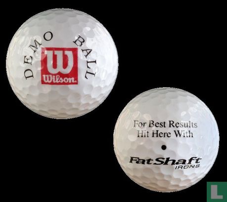 Wilson DEMO BALL  For Best Results Hit Here With . FatShaft IRONS - Afbeelding 1