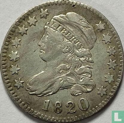 États-Unis 1 dime 1820 (grand 0) - Image 1