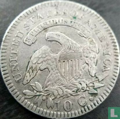 États-Unis 1 dime 1820 (petit 0) - Image 2