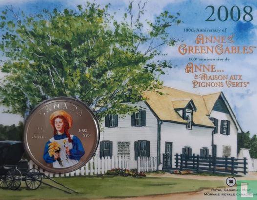 Canada 25 cents 2008 (coincard) "100th anniversary Anne of Green Gables" - Afbeelding 1