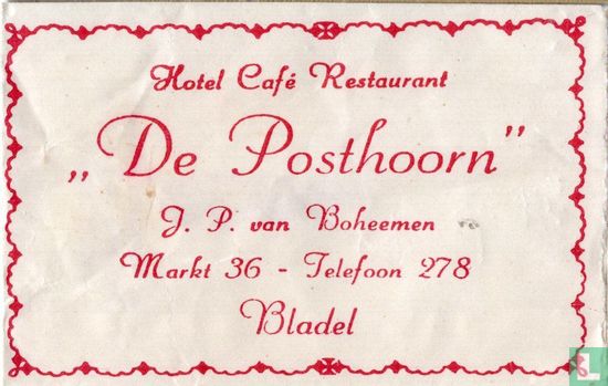 Hotel Café Restaurant "De Posthoorn" - Afbeelding 1