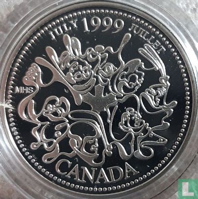 Canada 25 cents 1999 (PROOF) "July" - Afbeelding 1
