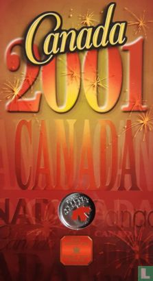 Canada 25 cents 2001 (PROOFLIKE - folder) "Canada day" - Afbeelding 1