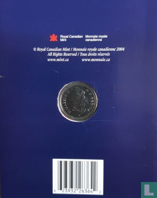 Canada 25 cents 2004 (PROOFLIKE - folder) "Canada day" - Afbeelding 3