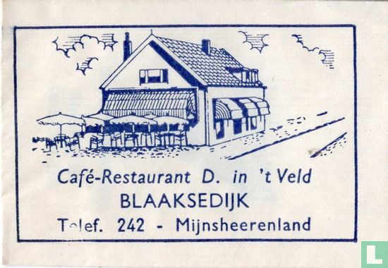 Café Restaurant D. in 't Veld  - Afbeelding 1