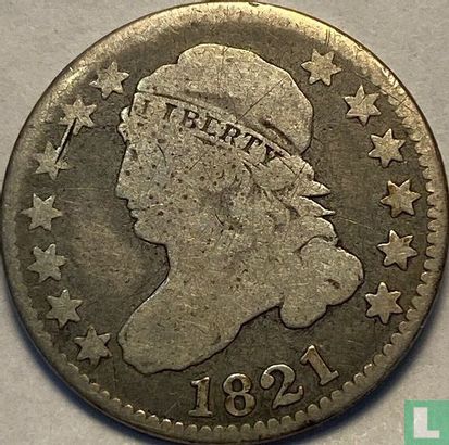 United States 1 dime 1821 (large date) - Image 1